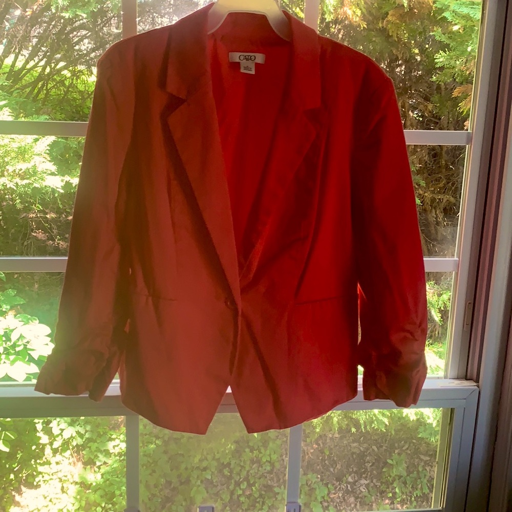 Cato coral color blazer- size small